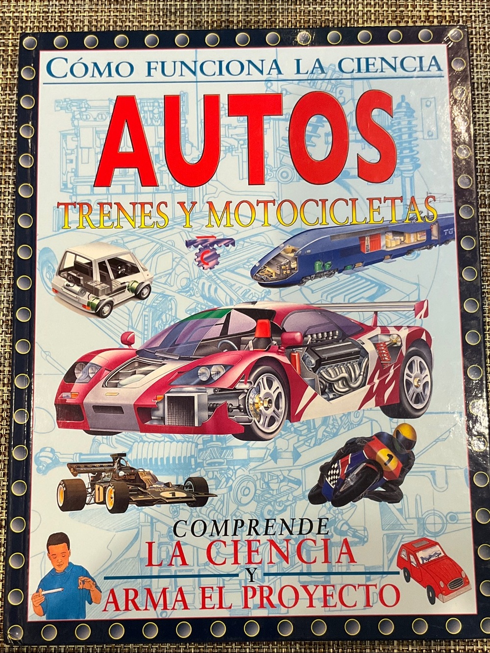 Autos Trenes y Motocicletas - Libro Infantil Educativo-Aviones NWT